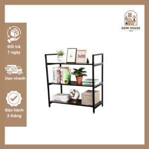 Kệ trang trí 3 tầng 80x45x93cm gỗ cao su