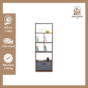Kệ sách gỗ 5 tầng 60x25x170cm gỗ cao su