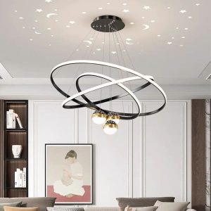 đèn thả hiện đại 3 vòng