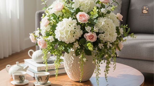 Bình hoa giả đẹp để phòng khách sang trọng và hiện đại